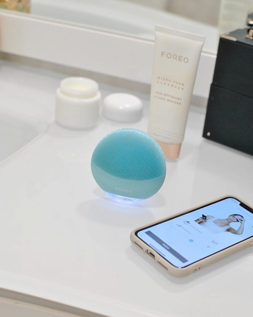 FOREO LUNA mini 3 Mint, FOREO Micro-Foam Cleanser, detergente per il viso delicato in forma di schiuma