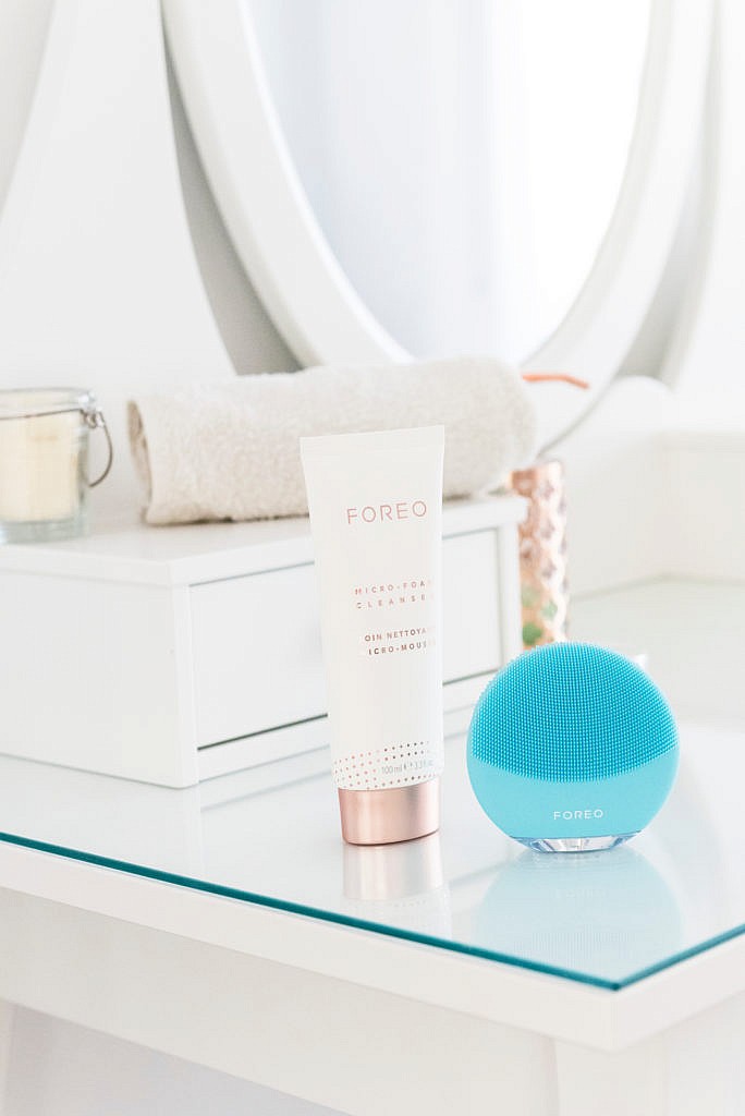 FOREO LUNA mini 3 Mint, FOREO Micro-Foam Cleanser, detergente per il viso delicato in forma di schiuma